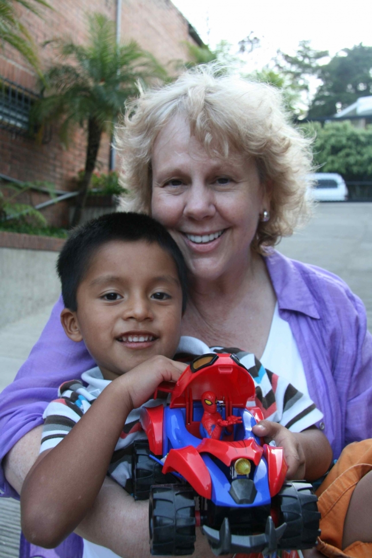 Ruth Sheehan with Tommy (an alias), an Guatemalan orphan she is in the process of adopting. May 13, 2013.