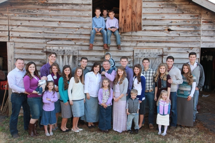 The large Bates family, focus of the reality television series 'Bringing Up Bates.' The program is scheduled to debut on UP TV on New Year's Day 2015.