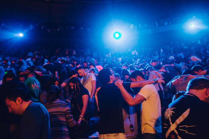 Over 20,000 university students and leaders from around the world converged in downtown Atlanta, Georgia, Friday, January 2, 2015, to kick off the Passion 2015 conference.