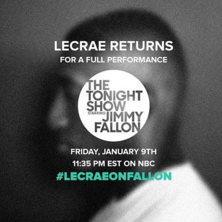 Lecrae will appear on "The Tonight Show" starring Jimmy Fallon on Fri., Jan. 9.