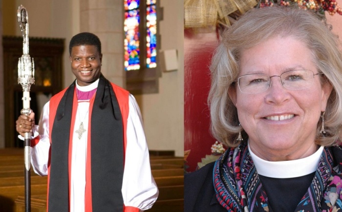 The Rt. Rev. Eugene Taylor (l) and Bishop Heather Cook (r) both of the Episcopal Diocese of Maryland.