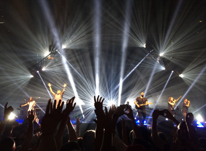 A photo from a Hillsong concert.