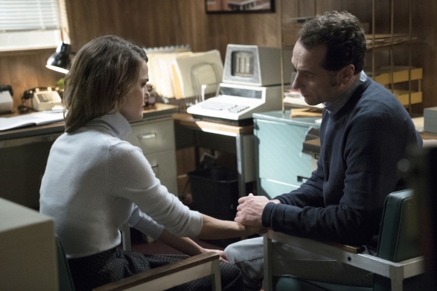 Keri Russell and Matthew Rhys as Elizabeth and Philip Jennings in FX's 