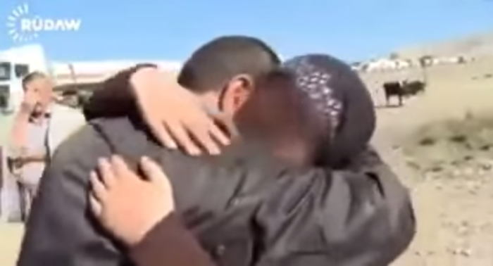 A Yazidi ISIS captive is reunited with her father after being purchased as a sex slave.