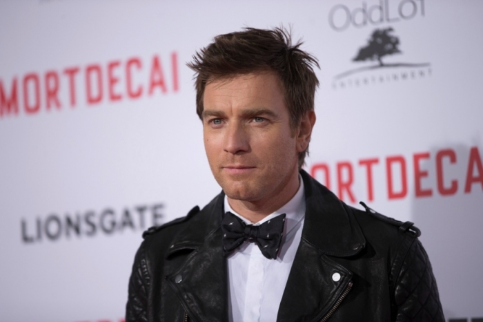 Cast member Ewan McGregor poses at the premiere of 'Mortdecai' at the TCL Chinese Theatre in Hollywood, California, January 21, 2015. The movie opens in the U.S. on January 23.