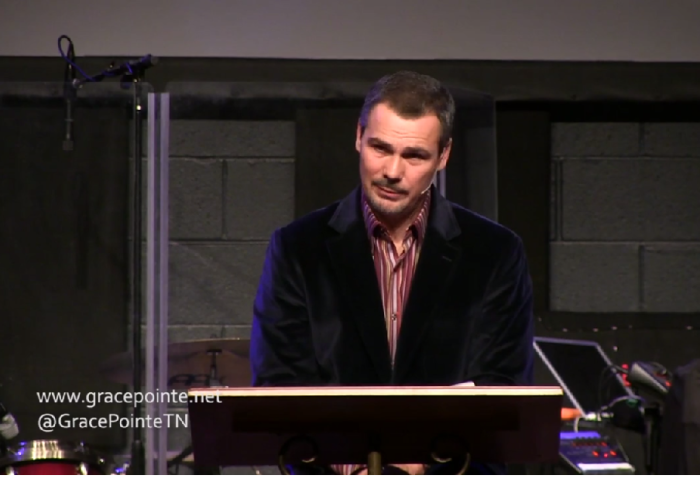 Pastor Stan Mitchell of Gracepointe Church in Franklin, Tennessee, January 11, 2015.