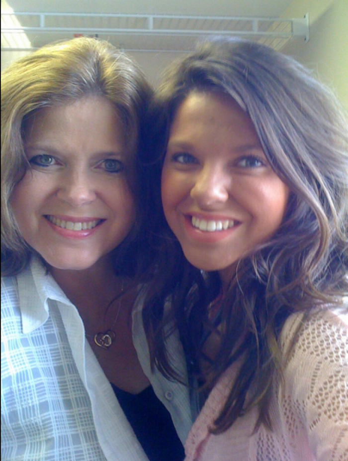 Amy Duggar and her mother.