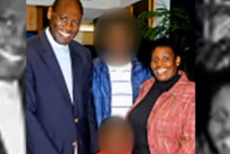 Israel Ahimbisibwe, vicar of Redeemer Episcopal Church in Houston, Texas, (L) his wife, Dorcus (R).