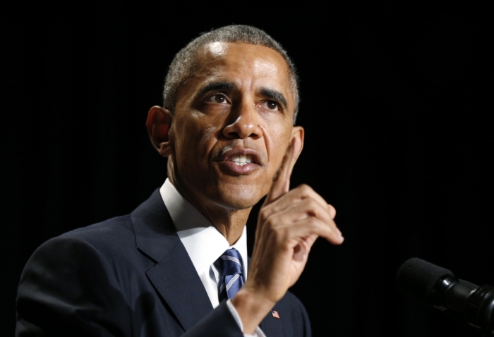 U.S. President Barack Obama speaks at the National Prayer Breakfast in Washington, February 5, 2015.