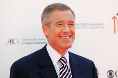 NBC news anchor Brian Williams at the Sony Studios Lot in Culver City, California, September 10, 2010.