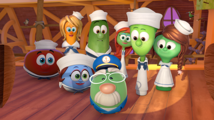 One of the first photos from 'VeggieTales Noah's Ark.'