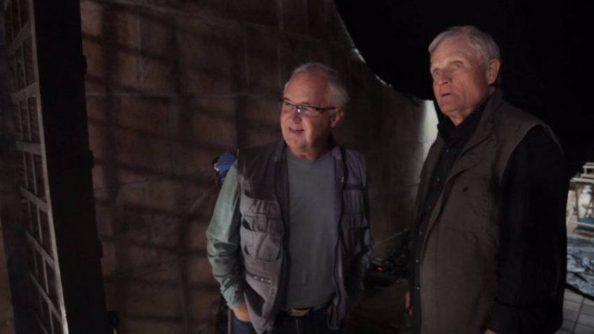 "Four Blood Moons" producer Rick Eldridge and director Kieth Merrill. Eldridge and Merrill also share screenwriting credits for the docu-drama.