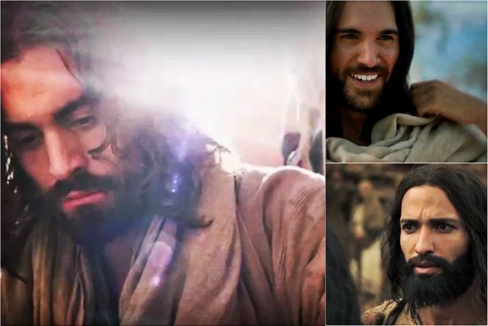 (Clockwise) Jesus (Adam Bond), Jesus (Juan Pablo Di Pace), and Jesus (Haaz Sleiman).