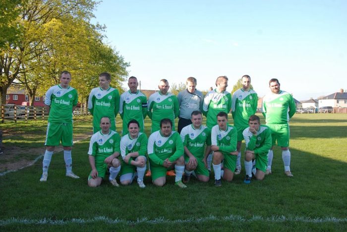 Members of the Amory Green Rovers FC.