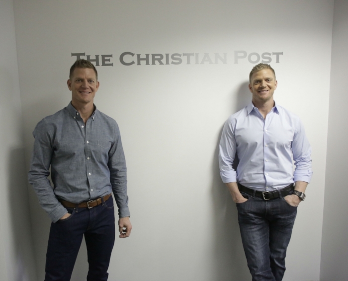Real estate entreprenuers David and Jason Benham at The Christian Post's New York office