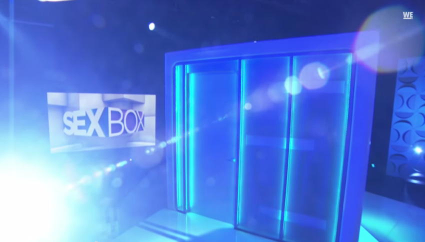 A WE-TV program titled "Sex Box," scheduled to debut on Friday, February 27, 2015.