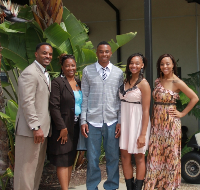 Rock Church Marriage and Parenting Pastor Darren Carrington with his family