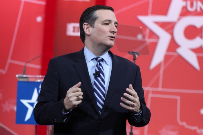 Sen. Ted Cruz, R-Texas, speaks at the Conservative Political Action Conference at the Gaylord National Convention Center in National Harbor, Md. on Feb. 26, 2015.