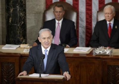 Israeli Prime Minister Benjamin Netanyahu addresses a joint meeting of Congress in the House Chamber on Capitol Hill, March 3, 2015.