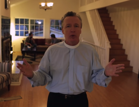 The Reverend Chris Schuller, an Episcopal Church priest who posted a video on YouTube titled "Thank God for Marijuana."