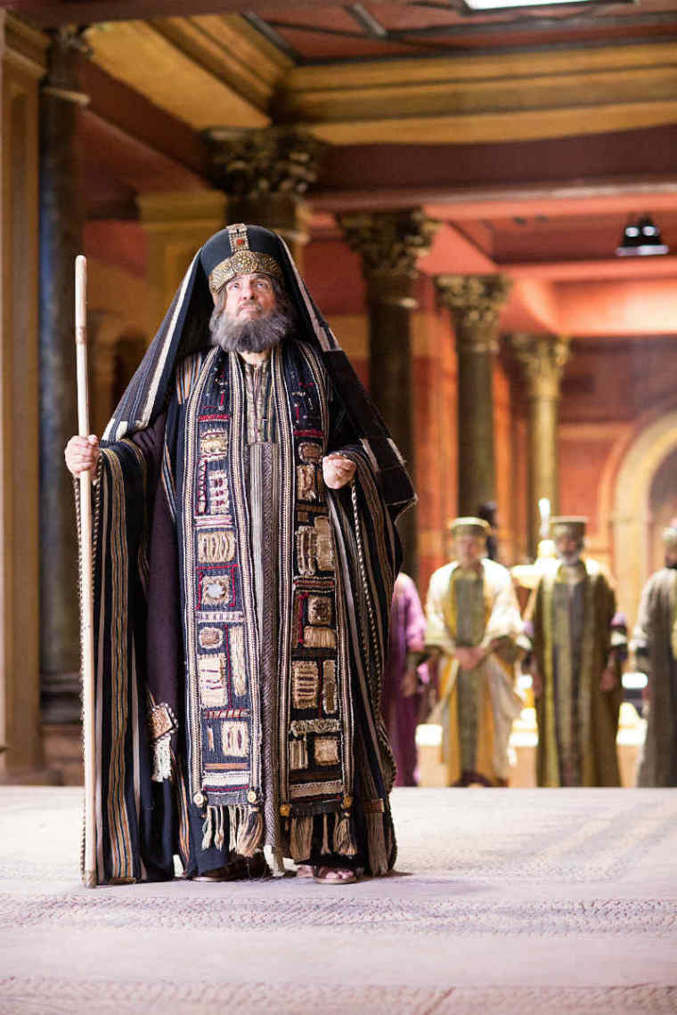 John Rhys-Davies as Annas, a high priest in the Great Temple and father-in-law to Caiaphas in National Geographic's 'Killing Jesus.'