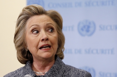 Former U.S. Secretary of State Hillary Clinton speaks during a news conference at the United Nations headquarters in New York, March 10, 2015. Clinton said on Tuesday she did not email any classified material to anyone while at the State Department.