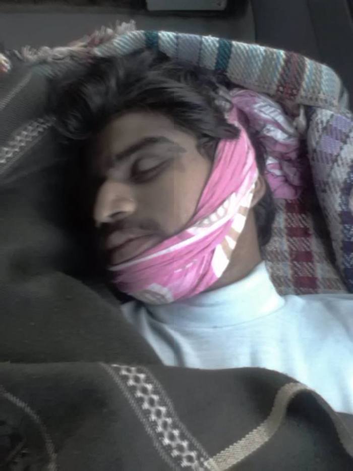 The dead body Zubair Rashid Masih was tossed out in front his mother's home in the Shamsabad area of the Punjab province, Pakistan, on the morning of March 8, 2015.