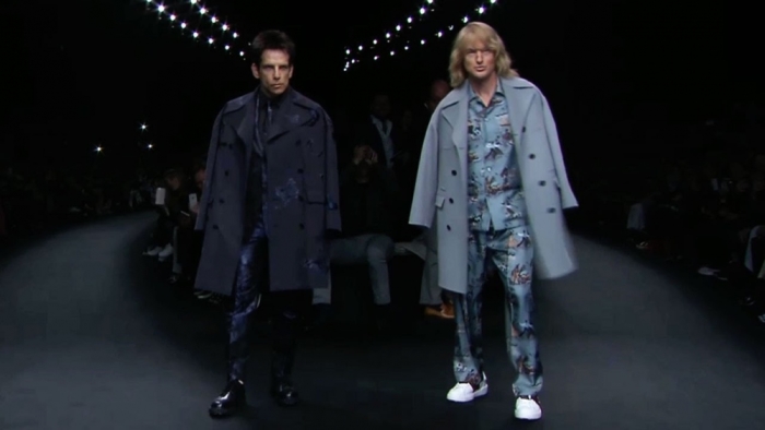 Ben Stiller and Owen Wilson walk the runway at the Valentino show at Paris Fashion Week to announce Zoolander 2