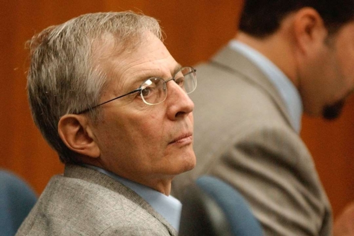 Robert Durst sits in court during a pretrial hearing for the September 2001 murder of Morris Black in Galveston, Texas, in this September 22, 2003, file photo.