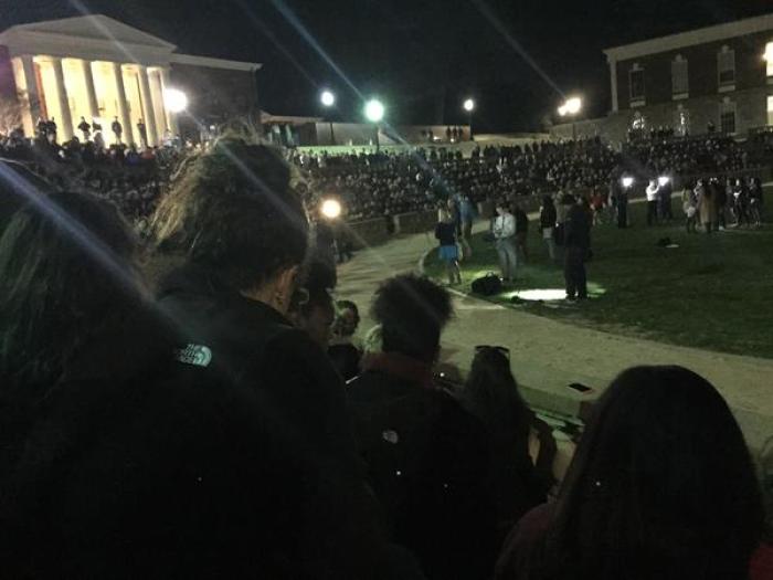 UVA students rally for honor student, Martese Johnson, who was injured during an arrest on March 18, 2015