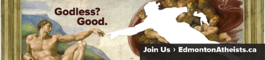 Edmonton Atheists' ad erasing God from the
