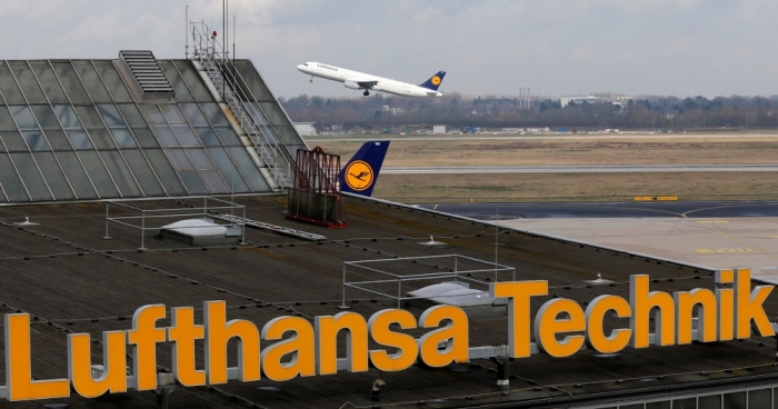 A Lufthansa Airbus A318 plane with relatives of people who died in a plane crash in the French Alps, takes off from Duesseldorf airport March 26, 2015. Lufthansa offered to fly relatives to the site of the a Germanwings Airbus A320 crash in southern France.