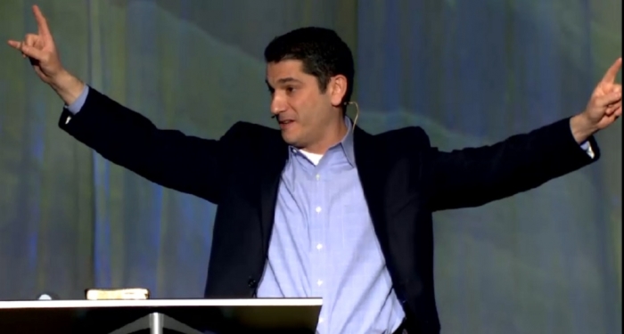 Afshin Ziafat, pastor of Providence Church in Frisco, Texas, speaks at the Ethics & Religious Liberty Commission's Leadership Summit on racial reconciliation in Nashville, Tennessee, on Friday, March 27, 2015.