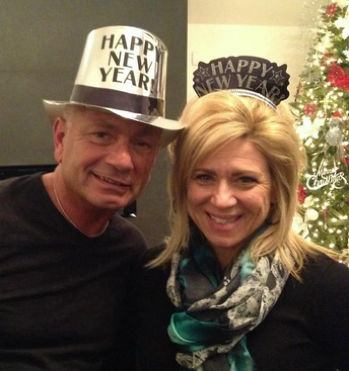 Theresa Caputo and her husband ring in the new year.