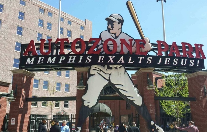 The Christian gathering 'Memphis Exalts Jesus', which took place at Memphis, Tennessee's Autozone Park on Saturday, April 4, 2015.