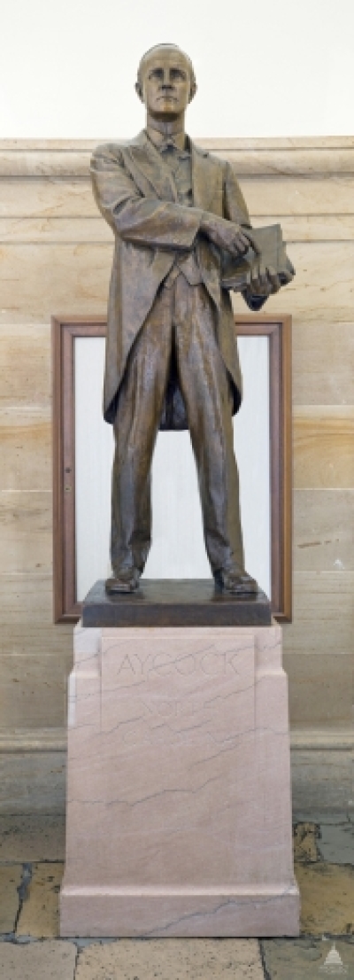 Statue of Gov. Charles Aycock at the National Statuary Hall in Washington, D.C.