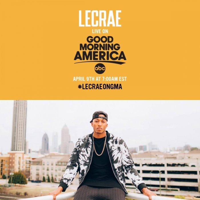 Lecrae will perform on 'Good Morning America' on April 9, 2015.