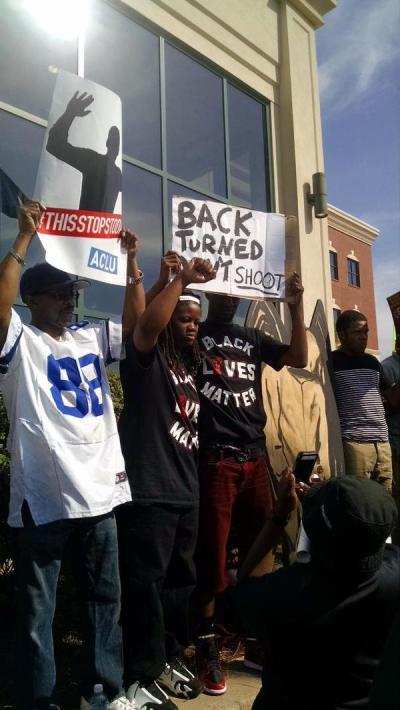 A rally was held in North Charleston, S.C. on April 8, 2015 after a white police officer was charged with murder in the shooting death of an unarmed black man.