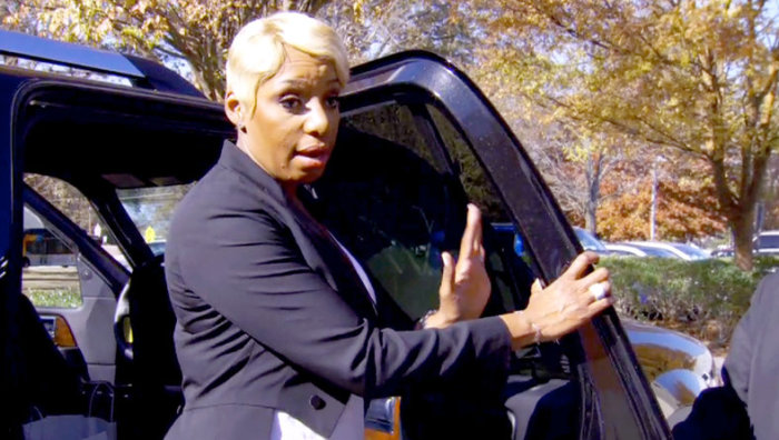 NeNe Leakes walks out on the ladies on the 'Real Housewives of Atlanta.'