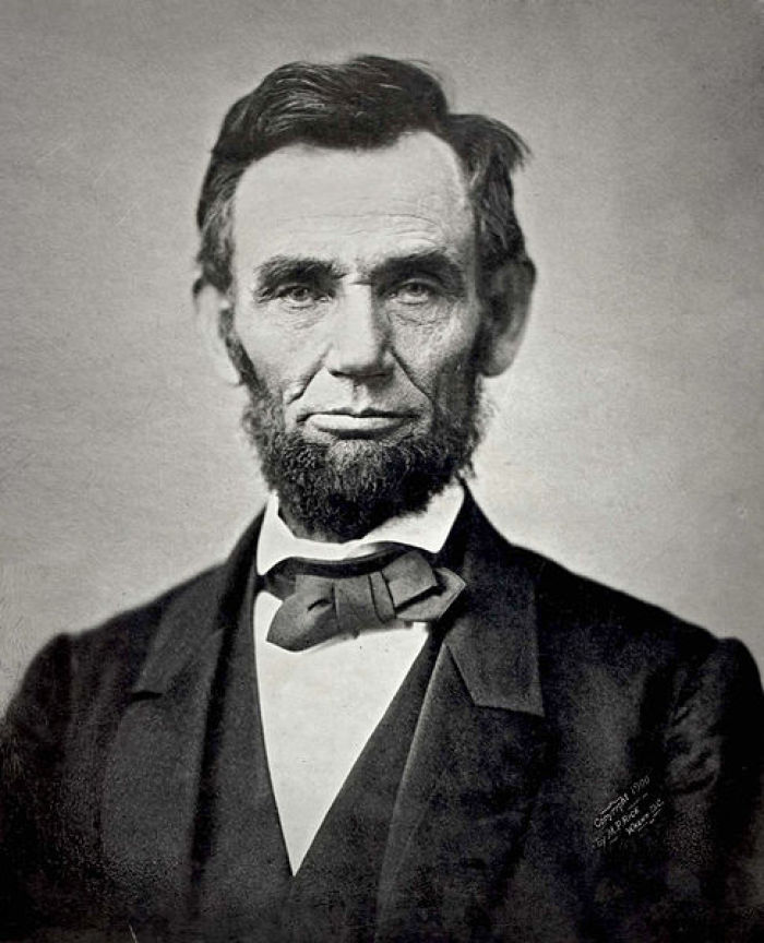 Abraham Lincoln, the 16th president of the United States of America.