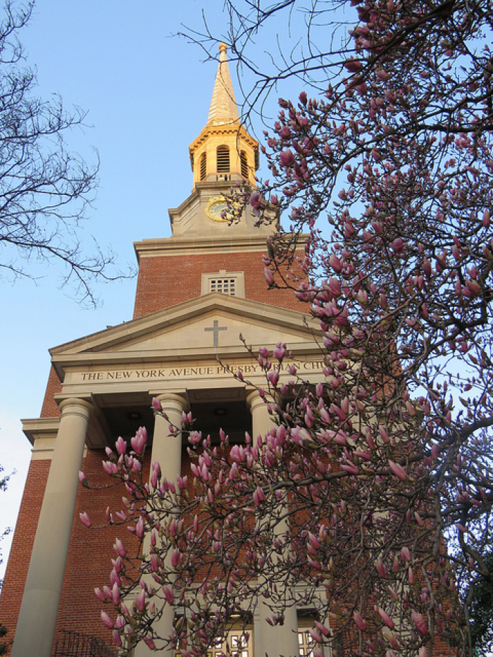 The historic New York Avenue Presbyterian Church, located in Washington, D.C.