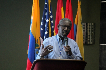 Rev. Emerson Boyce, the General Secretary of the Evangelical Association of the Caribbean speaking at the International Leadership Forum 2015 in Honduras which took place from Feb. 9-13.