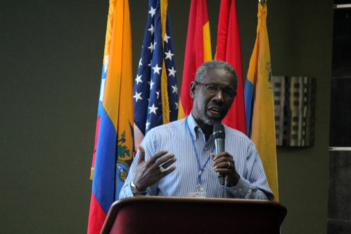 Rev. Emerson Boyce, the General Secretary of the Evangelical Association of the Caribbean speaking at the International Leadership Forum 2015 in Honduras which took place from Feb. 9-13.