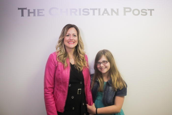 Mother and daughter, Christy and Annabel Beam, discuss Christy's new memoir 'Miracles From Heaven' with The Christian Post in New York City, April 14, 2015.