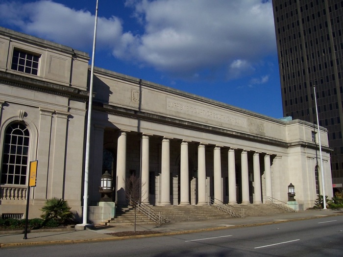 The building of the South Carolina Supreme Court, located in Columbia, South Carolina.