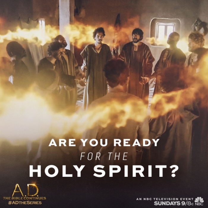 A.D. - The Bible Continues episode three airs on NBC Sunday, April 19, 2015.