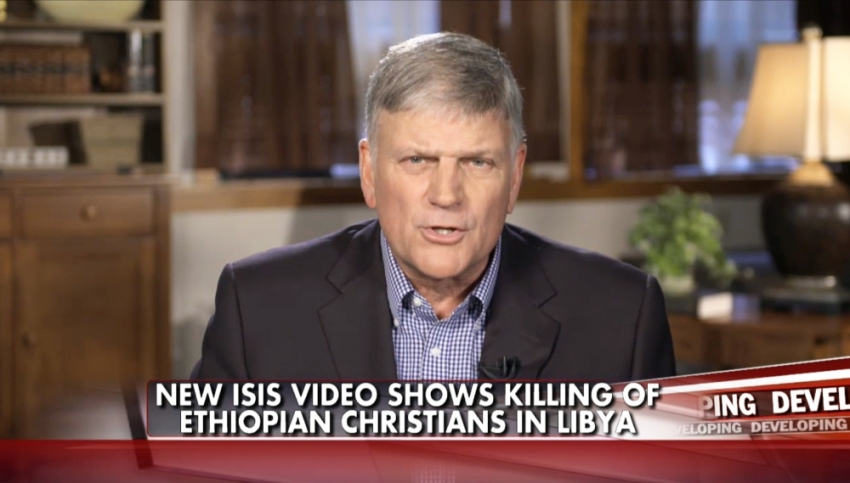 The Rev. Franklin Graham speaking on Fox News Channel's 