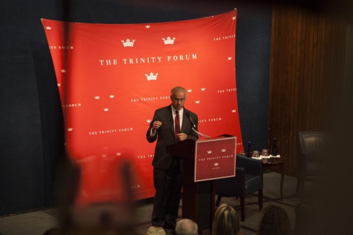 David Brooks speaking about his new book, The Road to Character, at a National Press Club event hosted by The Trinity Forum, April 21, 2015, Washington, D.C.