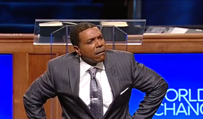 Televangelist Creflo Dollar postures as he rips critics for talking about his appeal for million from the public to purchase a luxury jet for his ministry.
