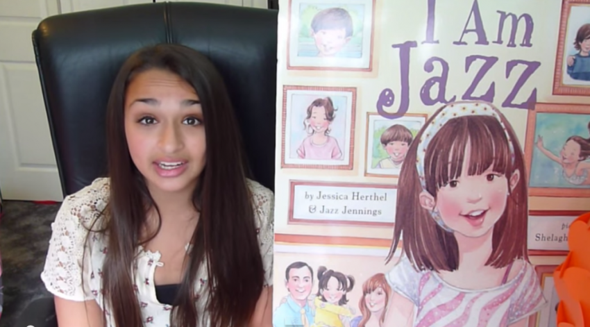 Jazz Jennings, a transgendered teenager and coauthor of the book "I Am Jazz."